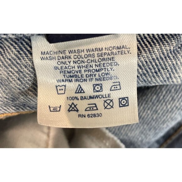 Lands' End Outfitters Men's Straight Fit 5 Pocket Blue Denim Jeans 42x29 - Picture 10 of 10